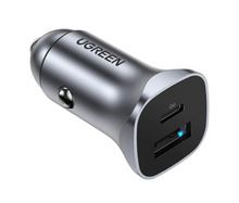 Load image into Gallery viewer, UGreen USB-C PD+USB-A QC 30W Fast Car Charger
