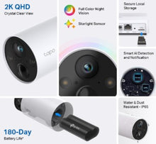 Load image into Gallery viewer, Tapo C420S2 (2-Camera) 2K QHD Outdoor Smart Wire-Free Security Camera System
