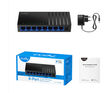 Load image into Gallery viewer, CUDY 8-Port Gigabit Unmanaged Switch GS108D 4.0
