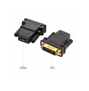 UGREEN DVI 24+1 to HDMI Adapter Female Bi-Directional DVI-D Port Converter 4K 1080P Gold Plated Connector