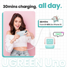 Load image into Gallery viewer, Ugreen Mini Robot Nexode 30W USB-C PD GaN Fast Charger
