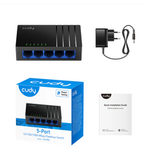 Load image into Gallery viewer, CUDY 5-Port Gigabit Unmanaged Switch GS105D 4.0

