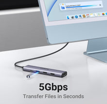 Load image into Gallery viewer, USB-C 5 in 1 Multifunction 4K HDMI Adapter
