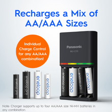 Load image into Gallery viewer, Panasonic eneloop pro K-KJ55HC40T2 smart and quick charger + AA Size 4pcs
