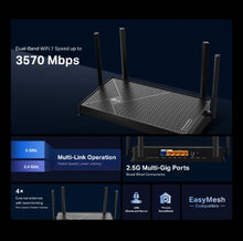 Load image into Gallery viewer, Tp-link Archer BE230 BE3600 Dual-Band Wi-Fi 7 Router/ 3.6 Gbps Dual Band/ 2x2.5Gbps ports/4x Antenna
