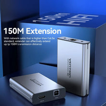 Load image into Gallery viewer, Vention HDMI™ Network Cable Extender 160M Gray Aluminum Alloy Type EU Standard
