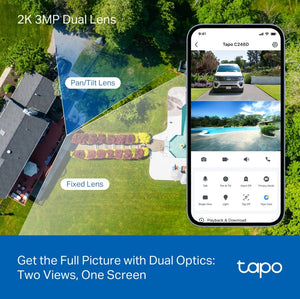 Tapo C246D New Indoor/Outdoor Dual Lens Pan/Tilt Security Camera
