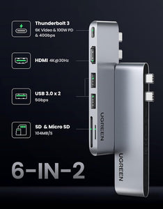 USB-C 6 in 1 Multifunction 4K HDMI Adapter