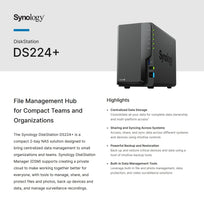 Load image into Gallery viewer, Synology DS224+ 2Bay NAS DiskStation
