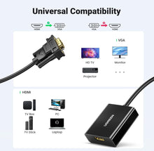 Load image into Gallery viewer, UGREEN VGA to HDMI Adapter with Audio
