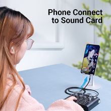 Load image into Gallery viewer, Vention Micro USB to 3.5mm Audio Cable for Hi-Fi Sound Card Microphone Karaoke 3.5 Jack Adapter for Samsung Xiaomi Android Phone
