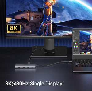 USB-C 10 in 1 Multifunction 8K HDMI Adapter