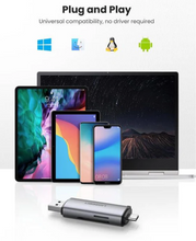 Load image into Gallery viewer, UGREEN USB-C/USB-A TO TF/SD 3.0 Card Reader
