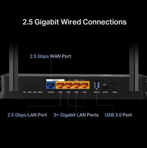 Tp-link Archer BE230 BE3600 Dual-Band Wi-Fi 7 Router/ 3.6 Gbps Dual Band/ 2x2.5Gbps ports/4x Antenna