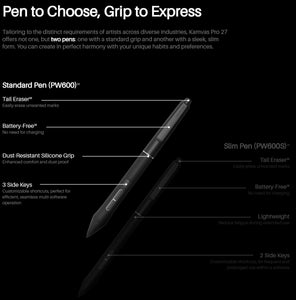 Kamvas Pro 27 4K Drawing Tablet w/ Screen