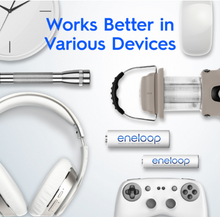 Load image into Gallery viewer, eneloop AAA Ni-MH Pre-Charged Rechargeable Batteries, 2-Pcs
