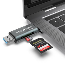 Load image into Gallery viewer, Dual USB3.0-Type C Multi-function Card Reader
