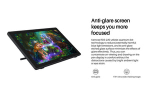 Kamvas 22 2.5K Pen Display Drawing Tablet