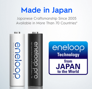 Panasonic Eneloop AA Ni-MH Pre-Charged Rechargeable Batteries, 1Pack (4pcs)