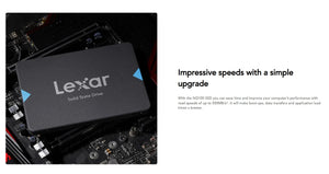 Lexar NQ100 2.5" SATA III (6Gb/s) 256GB SSD, up to 550MB/s Read Solid State Drive, Internal SSD for Laptop, Desktop Computer