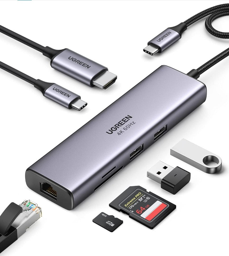 USB-C 7 in 1 Multifunction 4K HDMI Adapter