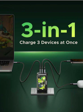 Load image into Gallery viewer, Ugreen Nexode 3-Port 2xUSB-C + 1xUSB-A 65W Gan Fast Charger Genshin Impact Ed.
