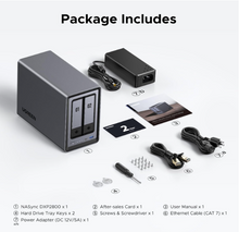Load image into Gallery viewer, UGREEN NASync DXP2800 2-bay, Intel N100 quad-core CPU, 8GB DDR5 RAM, 2.5GbE LAN, 4K HDMI, diskless
