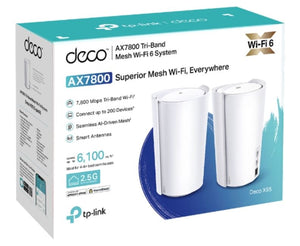 TP-Link Deco X95 New AX7800 Tri-Band Mesh WiFi 6 System